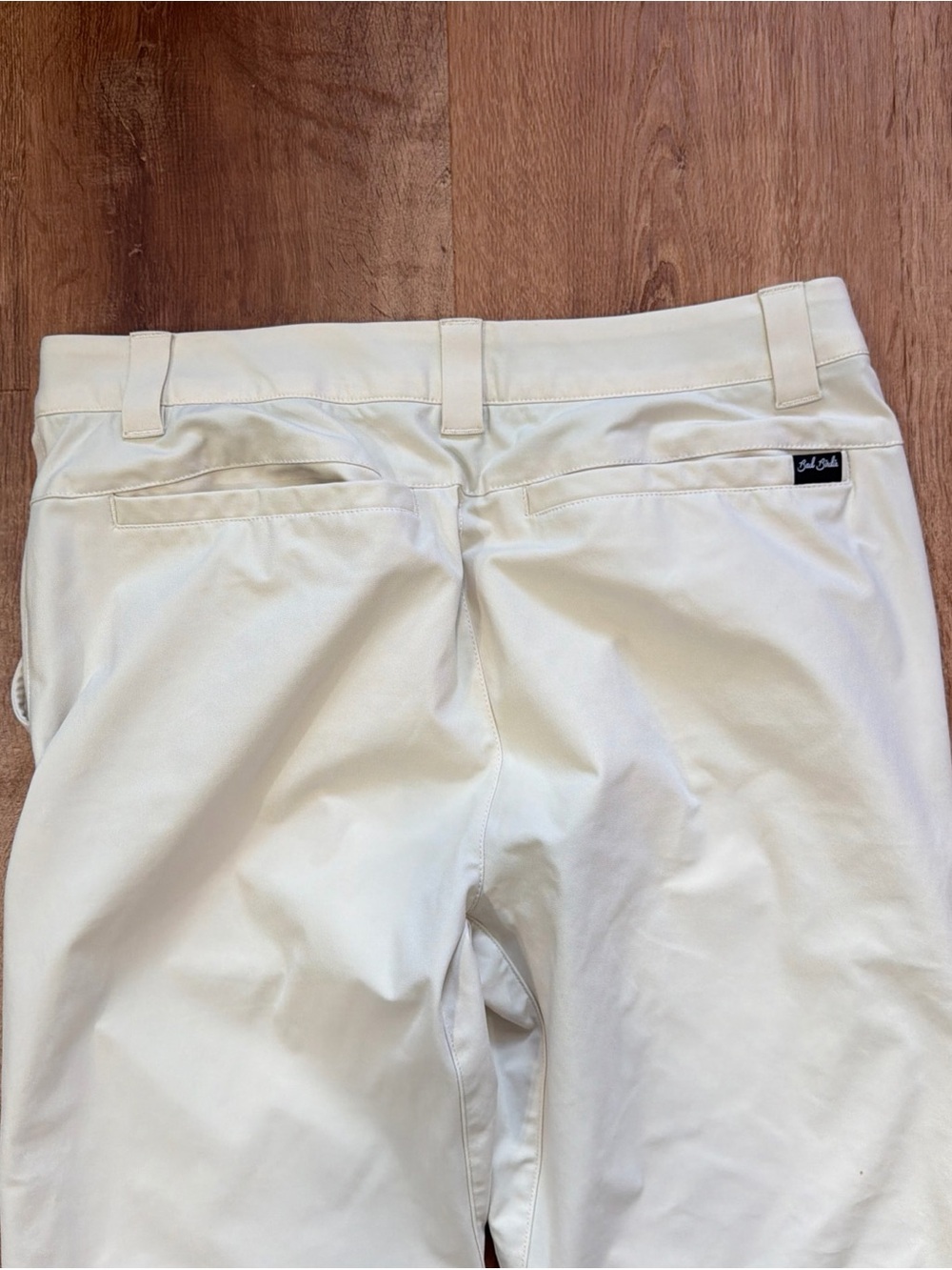 Bad Birdie Pants Men's 32x31 Cream/Tan Golf Chinos Performance Freedom Pros - Picture 9 of 11